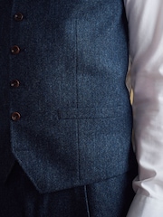 Barbour® Blue Donegal Waistcoat - Image 4 of 13