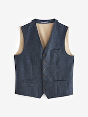 Barbour® Blue Donegal Waistcoat - Image 7 of 13