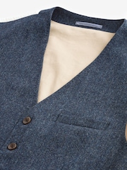 Barbour® Blue Donegal Waistcoat - Image 8 of 13