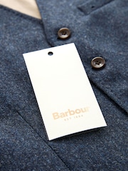 Barbour® Blue Donegal Waistcoat - Image 9 of 13