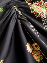 Black Paisley Print Keyhole Blouse - Image 7 of 7