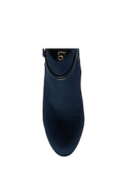 Lotus Navy Blue Heeled Ankle Boots - Image 4 of 4