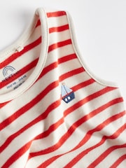 Red/Navy Nautical Baby Bodysuits 5 Pack - Image 11 of 12