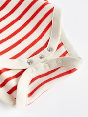 Red/Navy Nautical Baby Bodysuits 5 Pack - Image 12 of 12