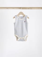 Red/Navy Nautical Baby Bodysuits 5 Pack - Image 3 of 12