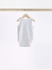 Red/Navy Nautical Baby Bodysuits 5 Pack - Image 4 of 12