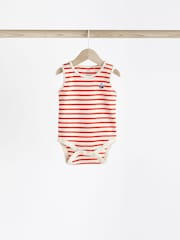 Red/Navy Nautical Baby Bodysuits 5 Pack - Image 6 of 12