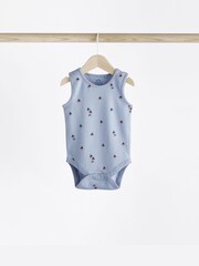 Red/Navy Nautical Baby Bodysuits 5 Pack - Image 7 of 12