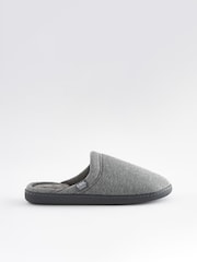 Totes Grey Mens Waffle Mule Slippers - Image 1 of 5