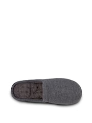 Totes Grey Mens Waffle Mule Slippers - Image 4 of 5
