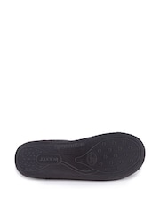 Totes Grey Mens Waffle Mule Slippers - Image 5 of 5