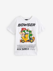 Bowser White Gaming T-Shirt (3-16yrs) - Image 1 of 3