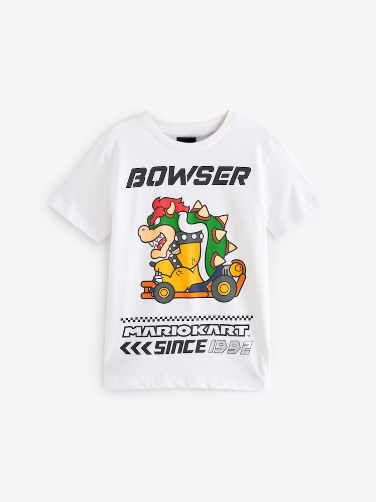 Bowser White Gaming T-Shirt (3-16yrs) - Image 1 of 3