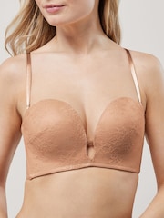 Nude Push-up U-Plunge Wired Strapless Bra - Image 1 of 10