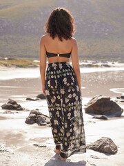 B by Ted Baker woven viskoze črna rožast vzorec sarong - Slika 3 iz 6