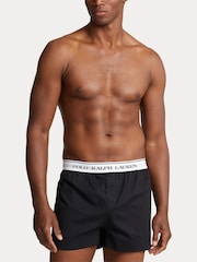 Ralph Lauren Black Cotton Boxers 3 Pack - Image 2 of 5