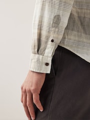 Natural Horizontal Stripe Long Sleeve Shirt - Image 6 of 10