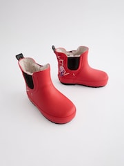 Red Spidey and Friends Warm Lined Ankle Wellies - Image 2 of 5