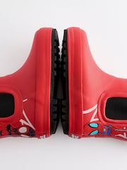 Red Spidey and Friends Warm Lined Ankle Wellies - Image 5 of 5