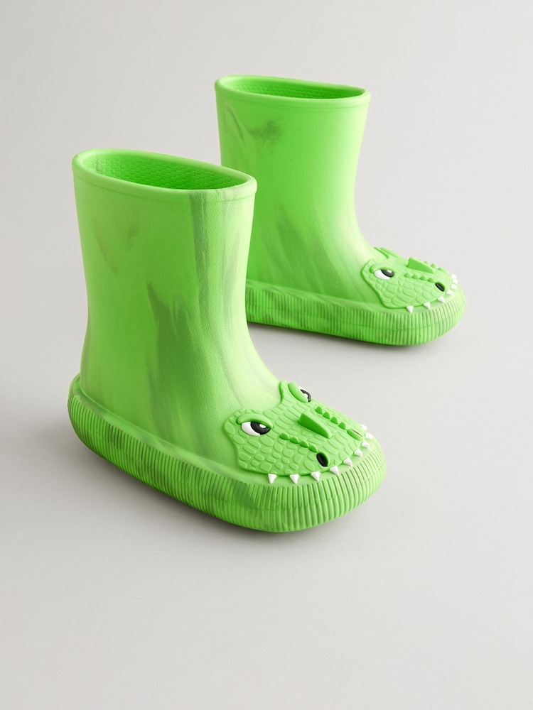 Grünes Krokodil - Leichte EVA-Gummistiefel mit Character-Muster - Bild 1 von 6 Grünes Krokodil - Leichte EVA-Gummistiefel mit Character-Muster - Bild 1 von 6