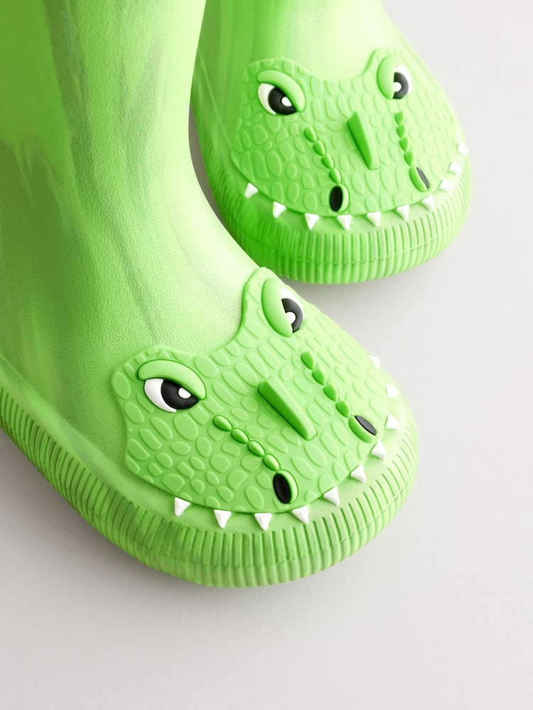 Grünes Krokodil - Leichte EVA-Gummistiefel mit Character-Muster - Bild 6 von 6 Grünes Krokodil - Leichte EVA-Gummistiefel mit Character-Muster - Bild 6 von 6