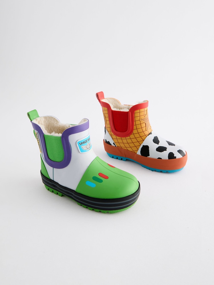 Ochre Yellow Toy Story Warm Lined Ankle Wellies - Image 1 of 4