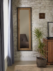 Dark Natural Bronx Full Length Wall Mirror - Image 1 of 5
