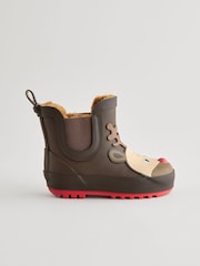 Brown Reindeer Warm Lined Ankle Wellies - Image 2 of 5