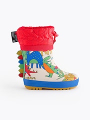 Red/Blue Thermal Thinsulate™ Lined Cuff Wellies - Image 2 of 6