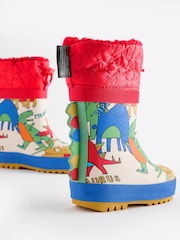 Red/Blue Thermal Thinsulate™ Lined Cuff Wellies - Image 3 of 6