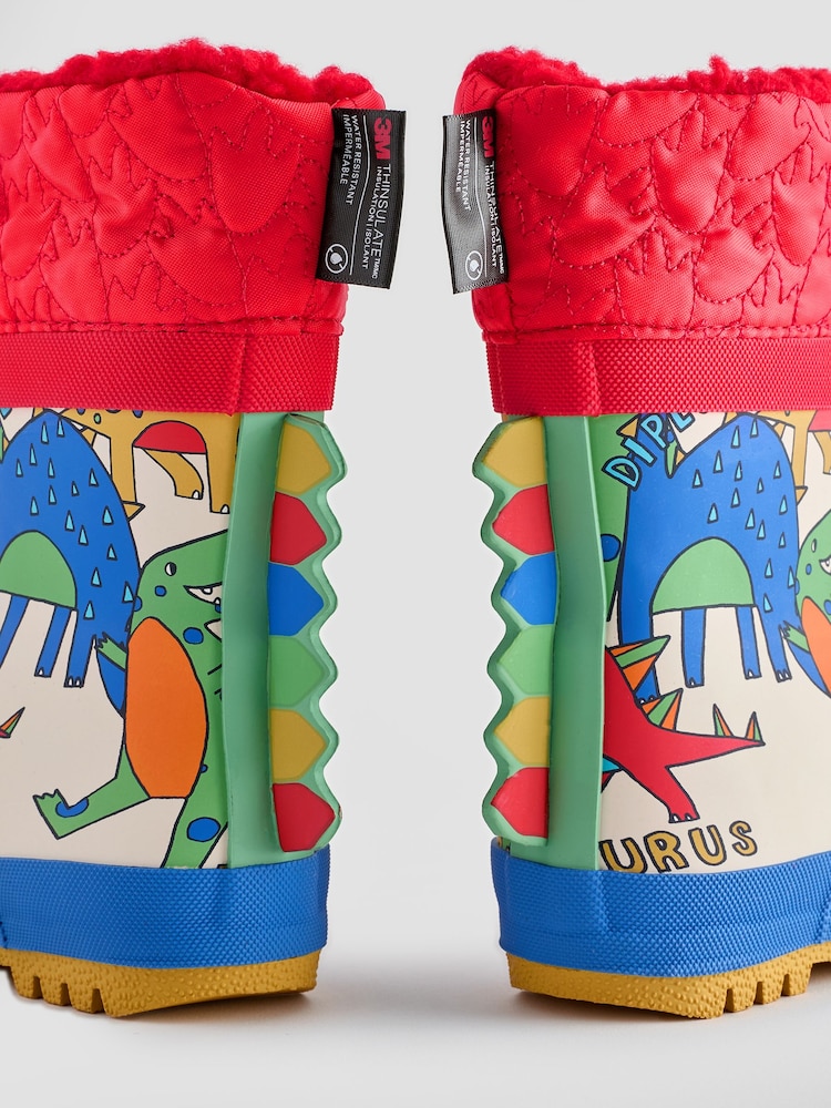 Rojo/azul - Botas de agua con forro calentito y puño de Thinsulate™ - Imagen 6 de 6 Rojo/azul - Botas de agua con forro calentito y puño de Thinsulate™ - Imagen 6 de 6