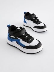 White Elastic Lace Touch Fastening High Top Trainers - Image 1 of 5