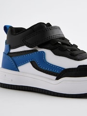 White Elastic Lace Touch Fastening High Top Trainers - Image 5 of 5