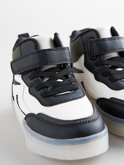 Black High Top Touch Fastening Light Up Trainers - Image 5 of 6