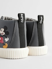 Grey Mickey Mouse Touch Fastening Hightop Boots - Image 3 of 6
