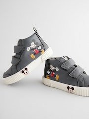 Grey Mickey Mouse Touch Fastening Hightop Boots - Image 6 of 6