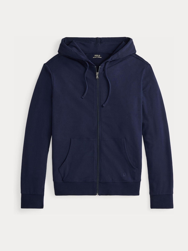 Polo Ralph Lauren Navy Cotton Blend Hoodie - Image 1 of 1