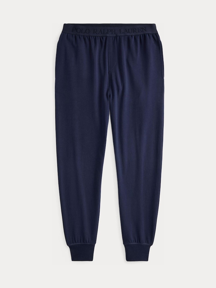 Polo Ralph Lauren Navy Cotton Blend Joggers - Image 4 of 4