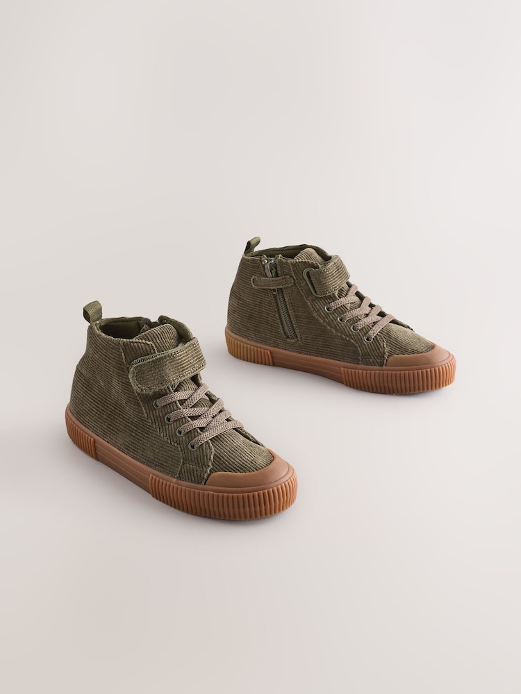 Green Cord Touch Fastening Boots - Image 1 of 5
