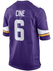 Nike Purple NFL Minnesota Vikings Home Game Jersey - Lewis Cine - Image 3 of 3