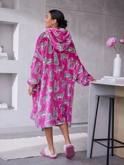 Pink Scion At Next Lionel the Leopard Scion at Next Mr Fox Oversized Blanket Hoodie - Image 4 of 7
