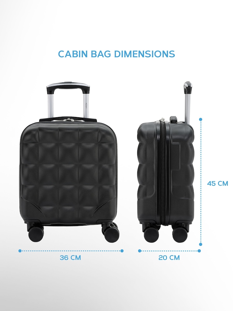 Flight Knight 45x36x20cm EasyJet Underseat 8 Wheel ABS Hard Case Cabin Carry On Hand Luggage - Image 2 of 7