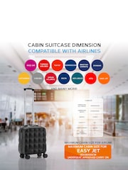 Flight Knight 45x36x20cm EasyJet Underseat 8 Wheel ABS Hard Case Cabin Carry On Hand Luggage - Image 6 of 7