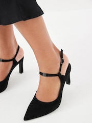 Black Regular/Wide Fit Forever Comfort® With Motionflex Hardware Point Toe Heels - Image 1 of 11