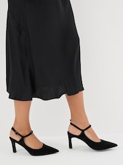 Black Regular/Wide Fit Forever Comfort® With Motionflex Hardware Point Toe Heels - Image 3 of 11