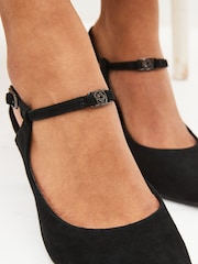 Black Regular/Wide Fit Forever Comfort® With Motionflex Hardware Point Toe Heels - Image 5 of 11