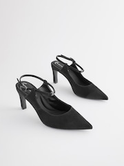 Black Regular/Wide Fit Forever Comfort® With Motionflex Hardware Point Toe Heels - Image 7 of 11