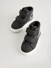 Black Monster Standard Fit (F) Warm Lined Touch Fastening Boots - Image 2 of 5