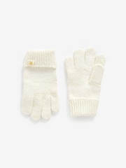 Ecru White Hat, Gloves And Scarf Set (3-16yrs) - Image 3 of 4