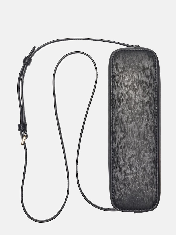 DKNY Black Bryant Dome Leather Cross Body Bag - Image 6 of 6